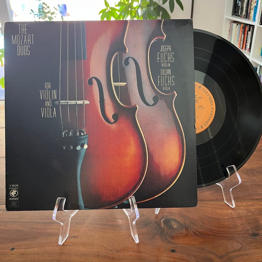 The Mozart Duos For Violin And Viola Joseph & Lillian Fuchs LP 1979 Columbia